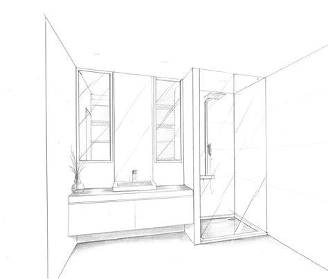 More images for dessin salle de bain 3d » Croquis De Salle De Bain - Design De Maison Minimaliste