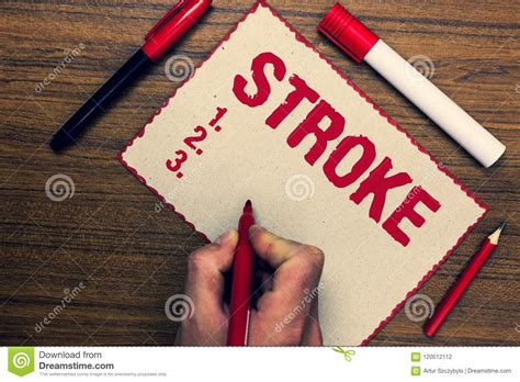 Handwriting Text Stroke. Concept Meaning Patients Losing ...