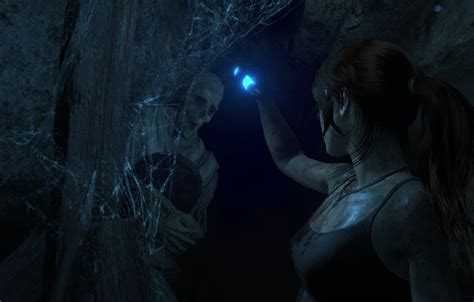 Wallpaper Web, Cave, Skeleton, Lara Croft, Rise Of The Tomb Raider ...