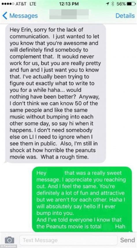 Text or call her to say goodnight. Woman rejects OK Cupid date and he responds in the ...