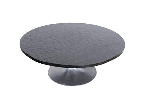 Great savings & free delivery / collection on many items. Slate Topped Tulip Base Coffee Table Brushed Aluminum Eero ...