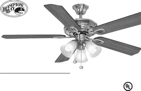 Most ceiling fans can be easily removed by following one of these methods. Take Down/Remove Hampton Bay Ceiling Fan AC 552 4-Light ...
