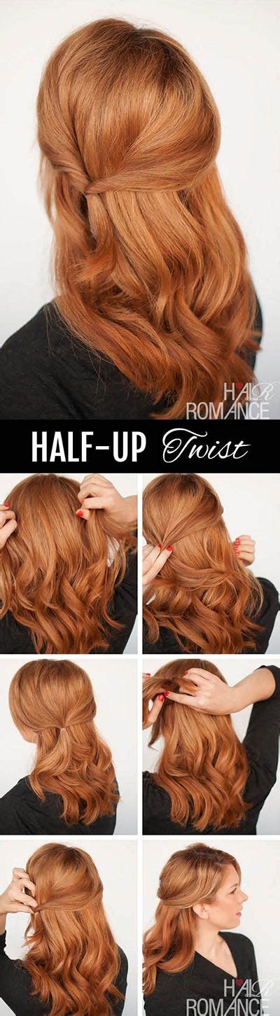 And shaping a few knots from hair as a substitute for a hair clasp is a more creative idea. 30 Most Flattering Half Up Hairstyle Tutorials To Rock Any ...