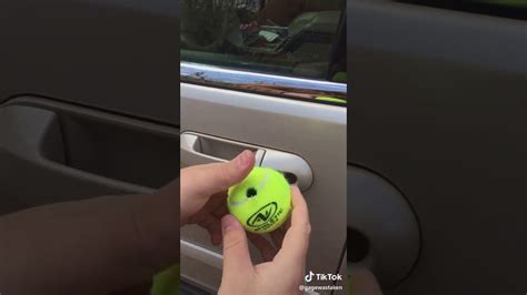 So, we decided to dig a little deeper to see if this life hack can actually come to fruition. Unlock your car with a tennis ball - YouTube