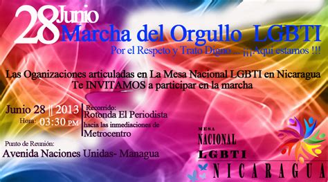 Recursos de interés para la organización del. ANDISEX-Nicaragua: 28 de Junio "Día del Orgullo LGBTI"