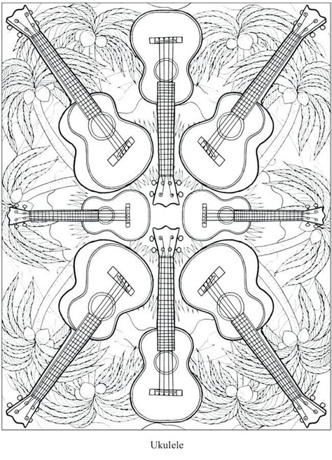 The complete full color poster plus coloring page can be found here: Pin on Ukulele