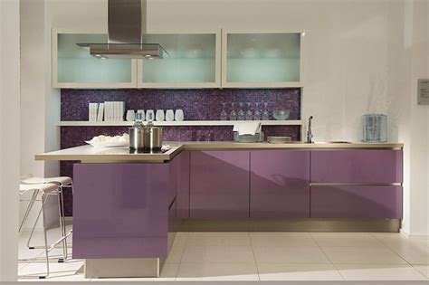 Consider it a mini makeover for your kitchen. Violet High Gloss Laminate Kitchens - Purple gloss ...