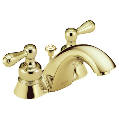 Delta medium polish brass cross handle h36pb quanity of one (1) handle. Two Handle Centerset Bathroom Faucet 2530-PBLHP--H25PB ...