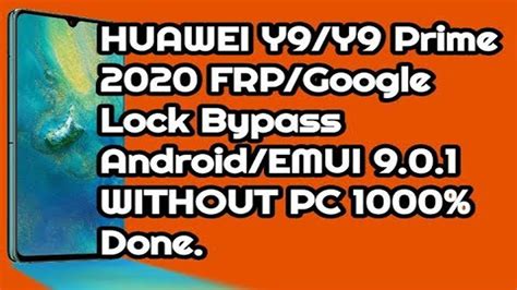 How you can bypass remove google account from huawei latest security phones which not possible which not supported by safe mode method.for this process we downgrade firmware by sd card or usb storage device. HUAWEI Y9 Y9 Prime 2019 FRP Google Lock Bypass Android ...