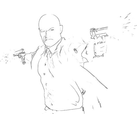 Hitman agent 47 coloring pages. Hitman Absolution Agent 47 Shoot | Surfing