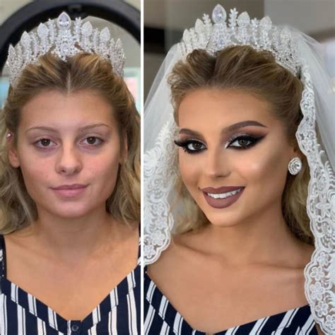 So i just came up with a makeup look that would suit all colors and suit all my salwar suits. Brides Before And After Their Wedding Makeup (25 pics)