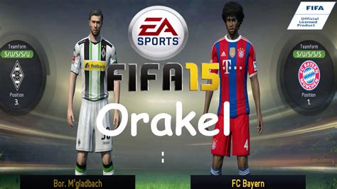 Match ends, borussia mönchengladbach 3, fc bayern münchen 1. FIFA 15 Orakel - Borussia M´Gladbach vs FC Bayern München ...