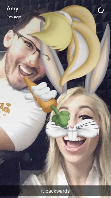 Snapchat opens right to the camera, so you can send a snap in seconds! Peebles/Amy Snapchat with Markiplier | Mark and Amy ...
