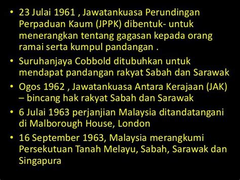 Antara pertubuhan yang ditubuh ialah; 23 Julai 1961 , Jawatankuasa Perundingan Perpaduan Kaum ...