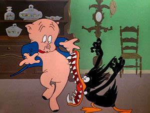 Daffy even gets to the punch line. Robert McKimson's "The Prize Pest" (1951)