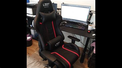 Gtracing gaming chair racing office computer ergonomic video game chair backrest and seat height adjustable swivel recliner with headrest and lumbar pillow esports chair (red) 4.6 out of 5 stars. Unboxing (and assembling) l33t gaming chair. - YouTube