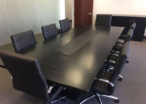 Select schedule a meeting in a chat (below the box where you type a new message) to book a meeting with the people in the chat. Small Black Conference Table | Paul Downs Cabinetmakers