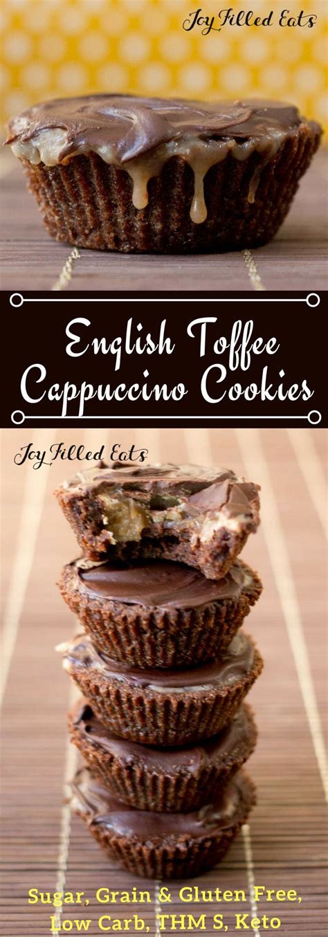 This cozy caramel coffee drink will let you have your that's where this sugar free caramel brulee latte comes in. English Toffee Cappuccino Cookies - Low Carb, Grain Gluten Sugar Free, THM S, Keto - With a ...