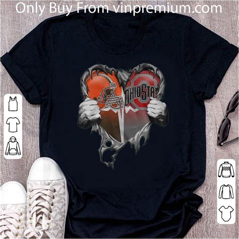 Buy a turkey breast and some potatoes and call it a day. Hot Cleveland Browns And Ohio State Buckeyes Blood Inside Me Heart shirt, hoodie, sweater ...