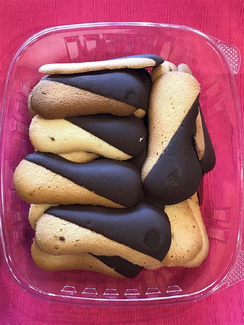 When princess millicent von schlepp (aka aunt millie) visits the addams family, she brings her handmaiden, lady fingers. Chocolate Dipped Lady Fingers