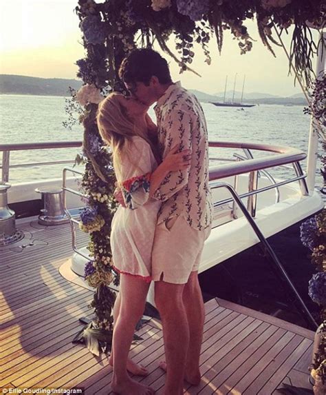 Here's what we know about caspar. Ellie Goulding kisses fiancé Caspar Jopling in Instagram ...