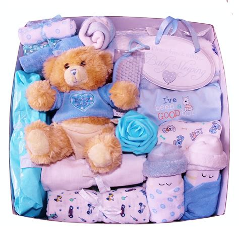 They come in all sorts of designs — from animals, blocks, and balls to cars, trucks, and elephants on wheels — and are the perfect addition for a newborn's playroom or nursery. Deluxe Gift Box for a Baby Boy