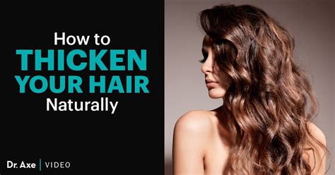 Rosemary is one of the best oils for enhancing hair. How to Thicken Hair Naturally - Dr. Axe | Thicken hair ...