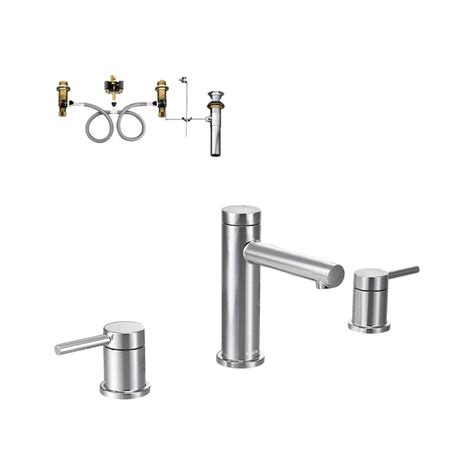 Moen bathroom faucets are one of the best in terms of quality, style, and function. MOEN Align 8 in. Widespread 2-Handle Bathroom Faucet Trim ...