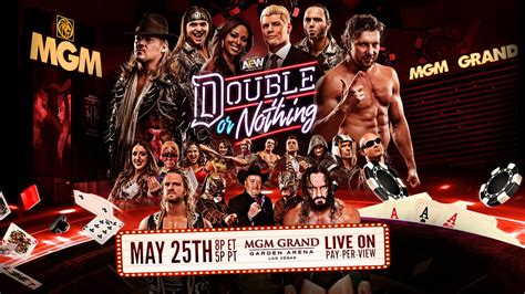 So let's have a look now at the aew double or nothing matches that have been confirmed as well as break down what else could be added to the match card based on current weekly television direction. AEW Double or Nothing Card - TPWW