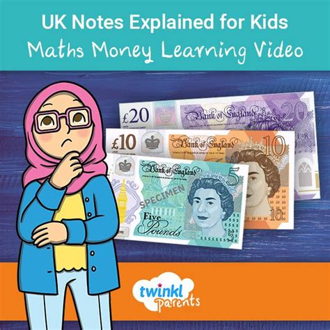Learn about the value of coins, coin counting, problem solving, and more! UK Notes Explained for Kids - Maths Money Learning Video | Math games for kids, Math for kids ...