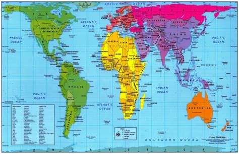 Download Map World Real Size Major Tourist Attractions Maps New ...