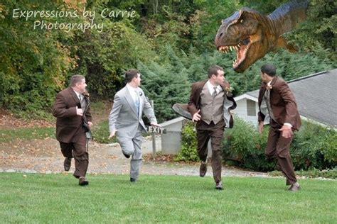 5 out of 5 stars. Funny dinosaur wedding photo Expressions by Carrie Photography | Dinosaur wedding photos ...