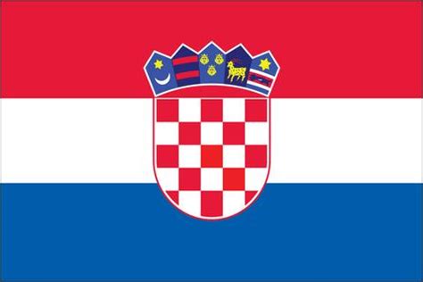 National croatia flag, official colors and proportion correctly. Croatia - Flag World