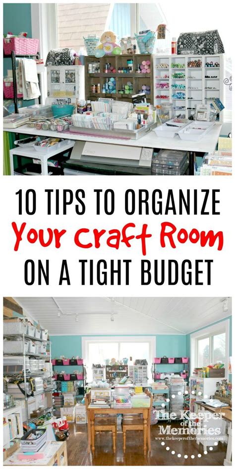 It is decidedly feminine with vintage pieces, shiplap walls and wood floors. 10 Quick & Easy Craft Room Organization Ideas on a Budget ...