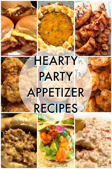 The food at the party was horrible, i've never eaten. South Your Mouth: Hearty Party Appetizer Recipes