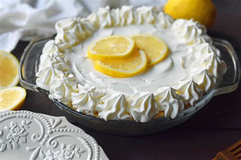 #sweetcreampiedessertrecipes (sweet cream pie dessert recipes). Sweet Lemon Sour Cream Pie - Modern Honey