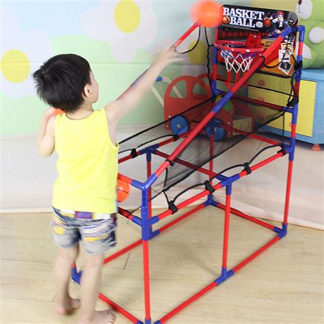 Check out more indoor basketball hoop items in sports & entertainment, basketballs, toys & hobbies, mother & kids! 106-160cm Indoor Basketball Sport Game Basketball Machine ...