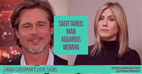 Although the sagittarius woman could energize the cancer man, but sometime he can't sit down with her inattention and indulgence. Sagittarius Man - Aquarius Woman Compatibility | Linda ...