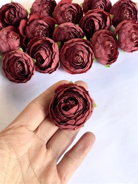 Fake silk peony flower bouquet party wedding decorations artificial flower pink. 10 pcs Artificial Flowers, Flowers, Burgundy, Silk flowers ...