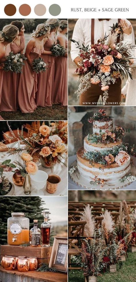 Your bridal bouquet rustic stock images are ready. Rust, beige, and sage green | 1000 | Fall wedding color ...