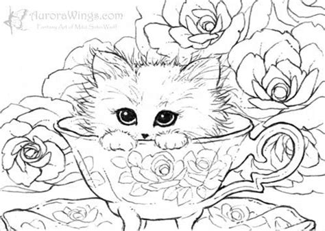 Kleurplaat Kitten