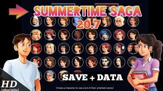 Summertime saga is an adult high quality dating sim game, currently in development and available on windows, mac, linux & android. Summertime Saga Unlock All Save File Download - 다운로드