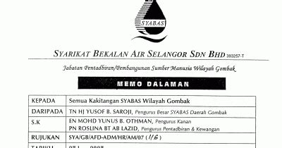 Pengguna yang menikmati bekalan air percuma 20 meter padu setiap bulan akan terus menikmati keistimewaan sehingga 29 februari 2020. Contoh Surat Rasmi Aduan Gangguan Bekalan Air - Puasay