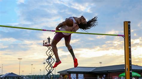 High jump, sport in athletics (track and field) in which the athlete takes a running jump to attain height. Free photo: High Jump - Activity, High, Jump - Free ...