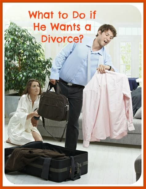 Every marriage is unique so these need to be taken within the context of your marriage. My Husband Wants a Divorce: Is it too Late to Save My ...