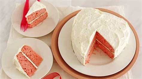 Baking recipes for any occasion! Strawberry-White Chocolate Champagne Cake - BettyCrocker.com