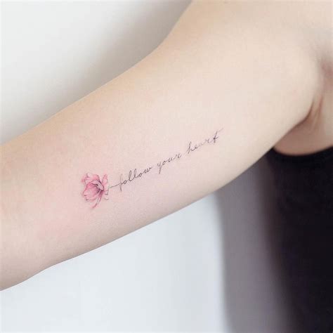 Free tattoo design of follow your heart. 🌺follow your heart💕 Artist: @anzotattoo | Tatuajes ...