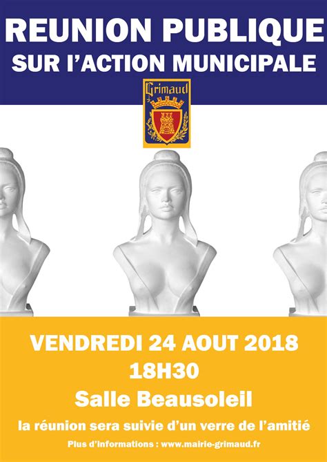 Invitation : réunion publique d'information sur l'action municipale