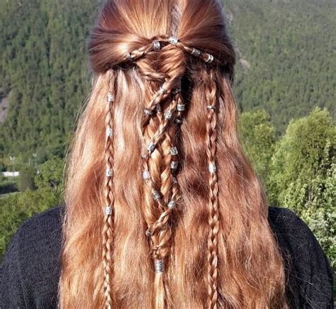 Check spelling or type a new query. viking style semi loose hair with braids for women with ...