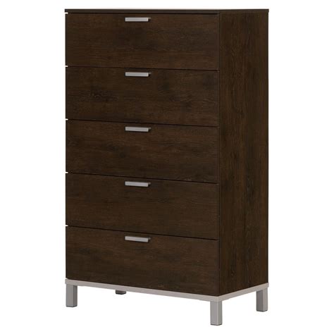 The average price for cherry dressers ranges from $250 to $2,000. Flexible 5 - Drawer Vertical Dresser - Brown Oak - South Shore - image 1 of 6 | South shore ...